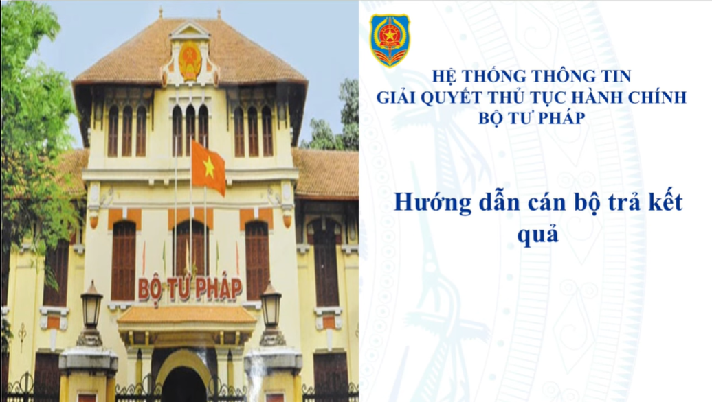 Hướng dẫn cán bộ trả kết quả